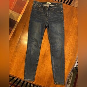 Madewell Dark Blue Skinny Jeans